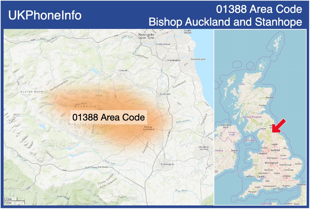 Map of the 01388 area code