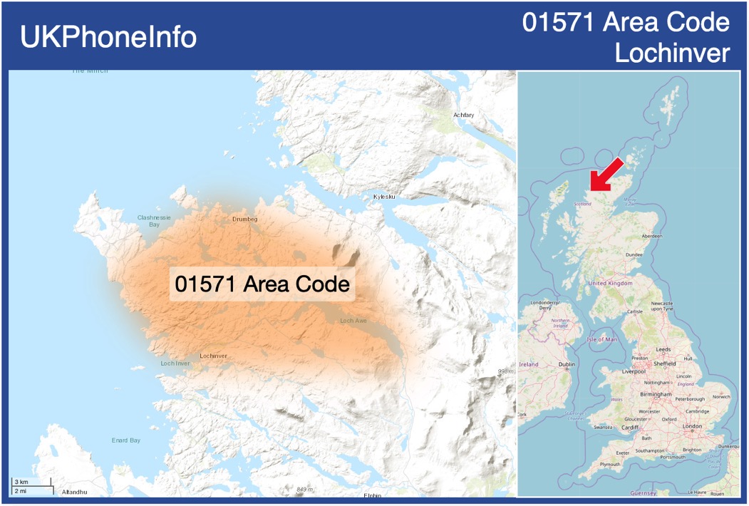 Map of the 01571 area code