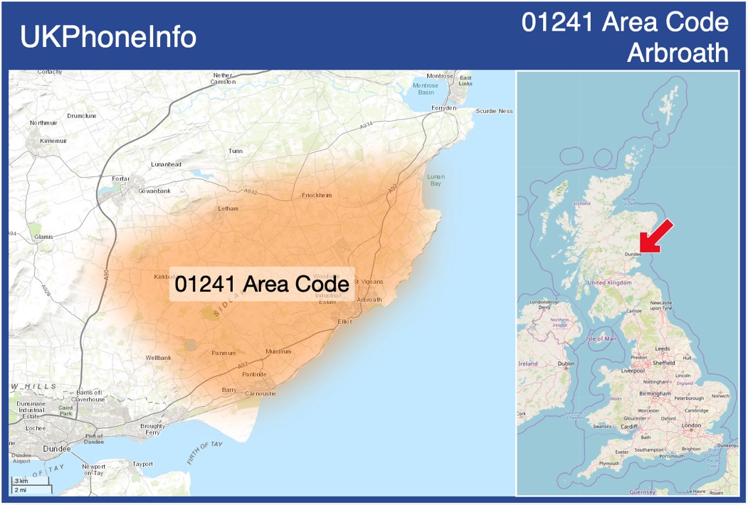 Map of the 01241 area code