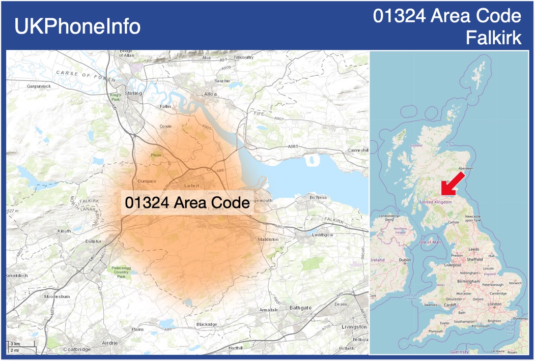 Map of the 01324 area code