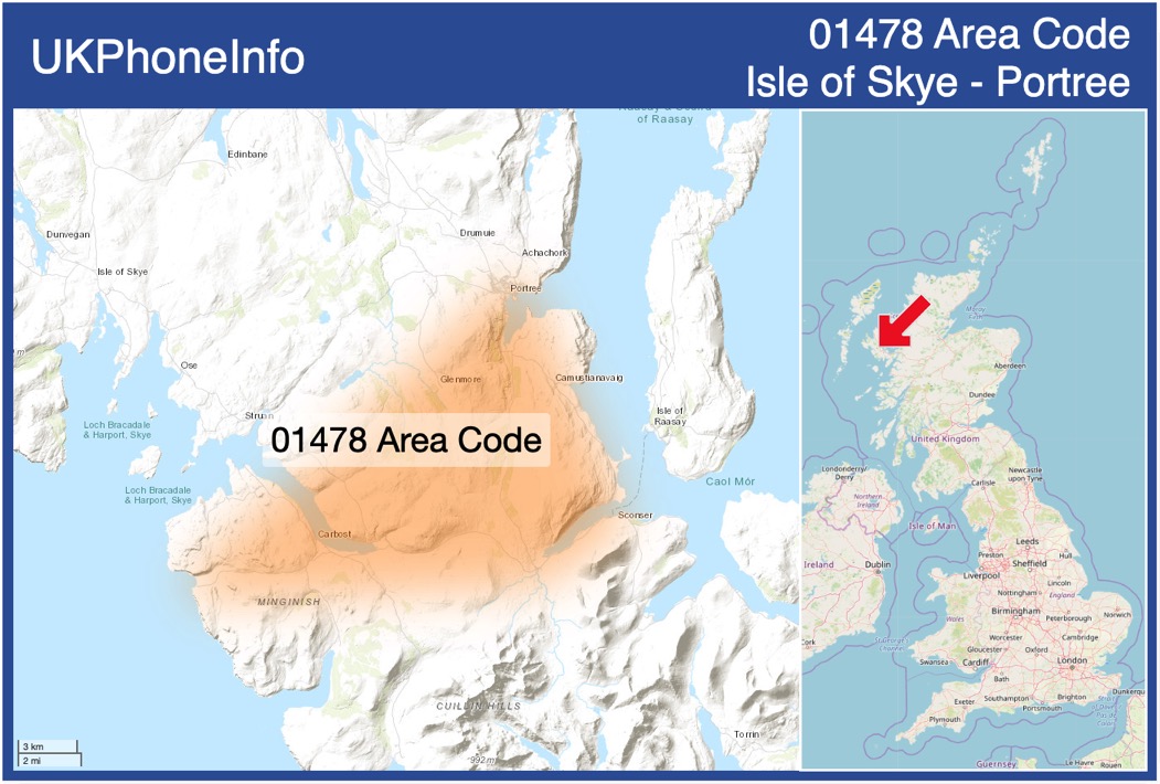 Map of the 01478 area code