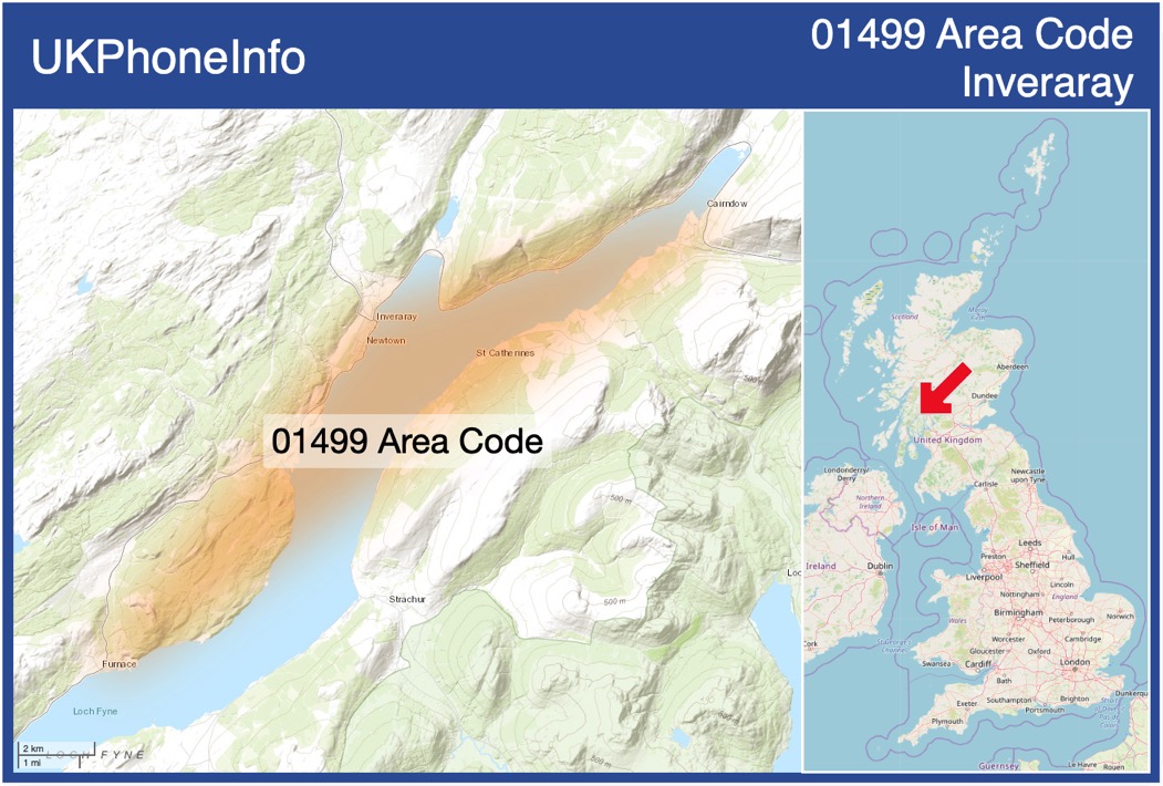 Map of the 01499 area code