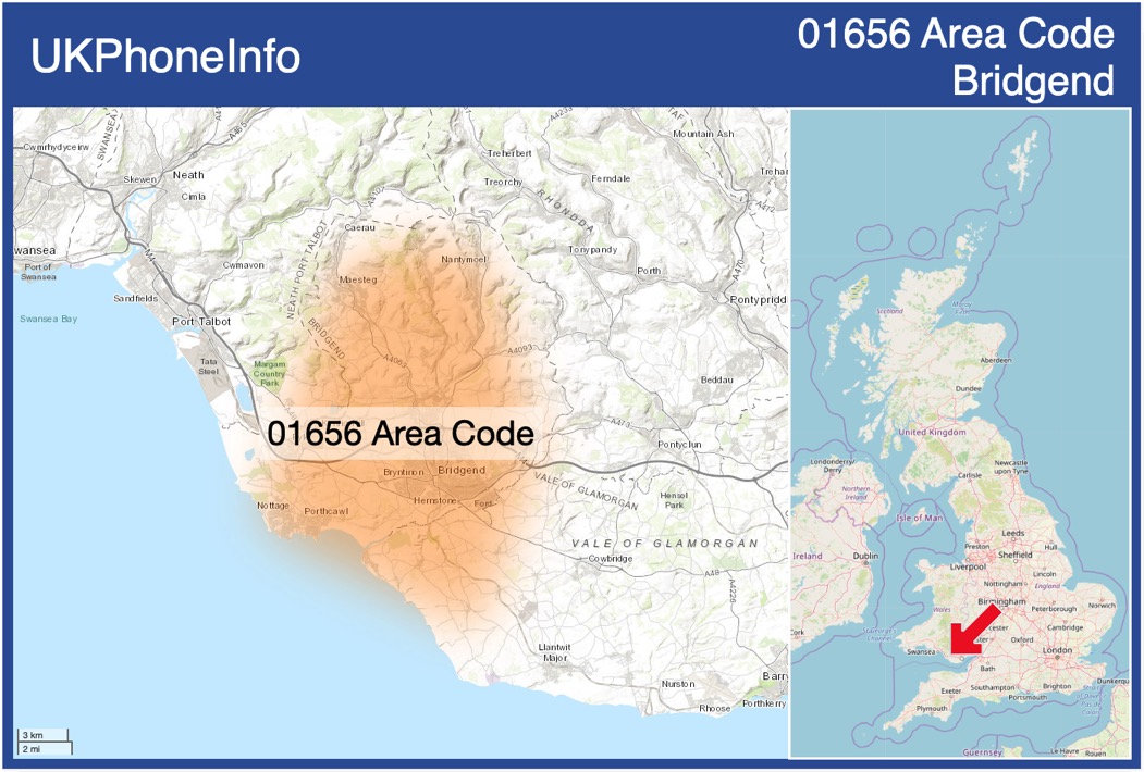 Map of the 01656 area code