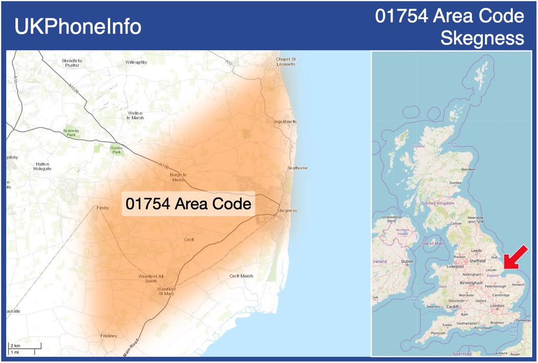 Map of the 01754 area code