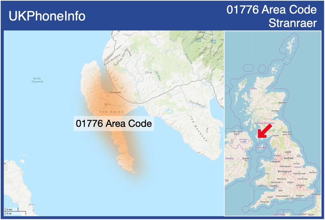 Map of the 01776 area code