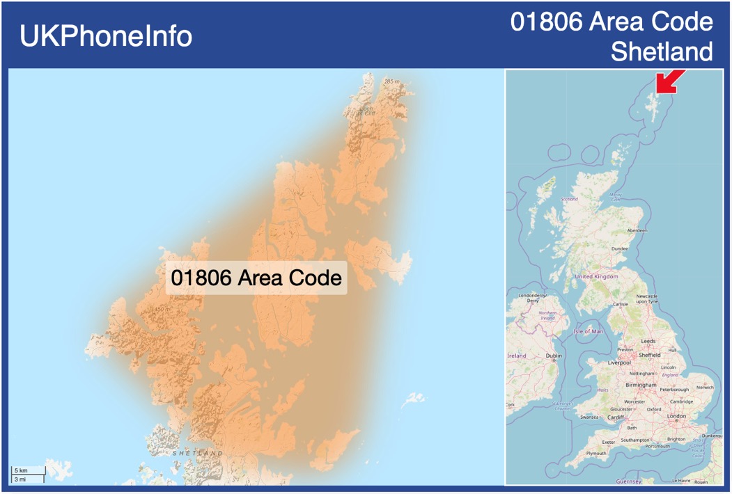 Map of the 01806 area code