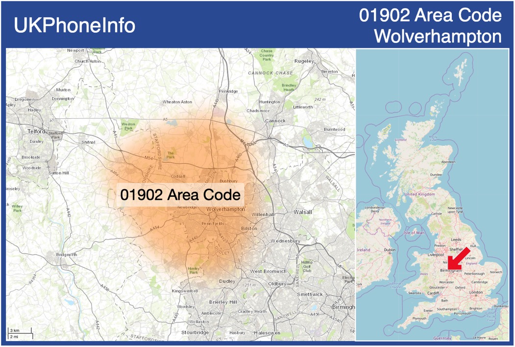 Map of the 01902 area code