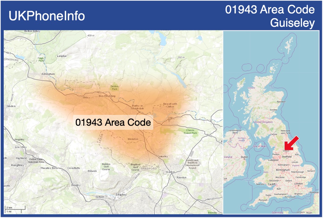 Map of the 01943 area code