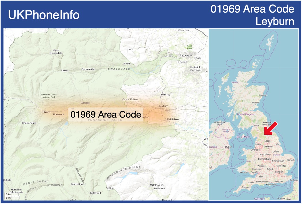 Map of the 01969 area code