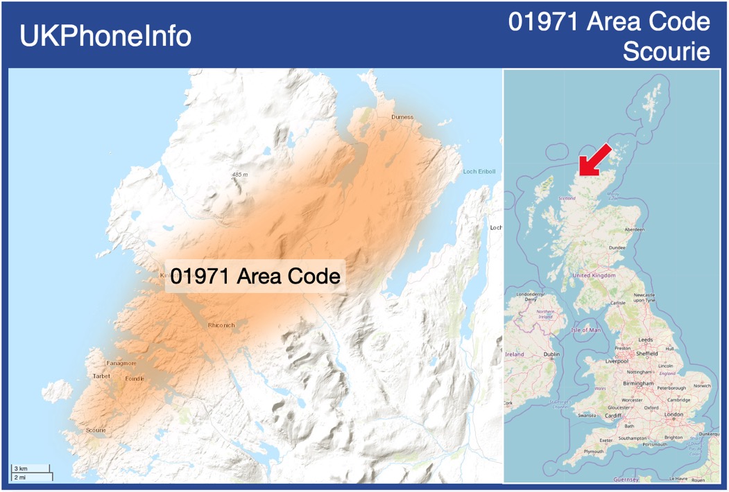 Map of the 01971 area code